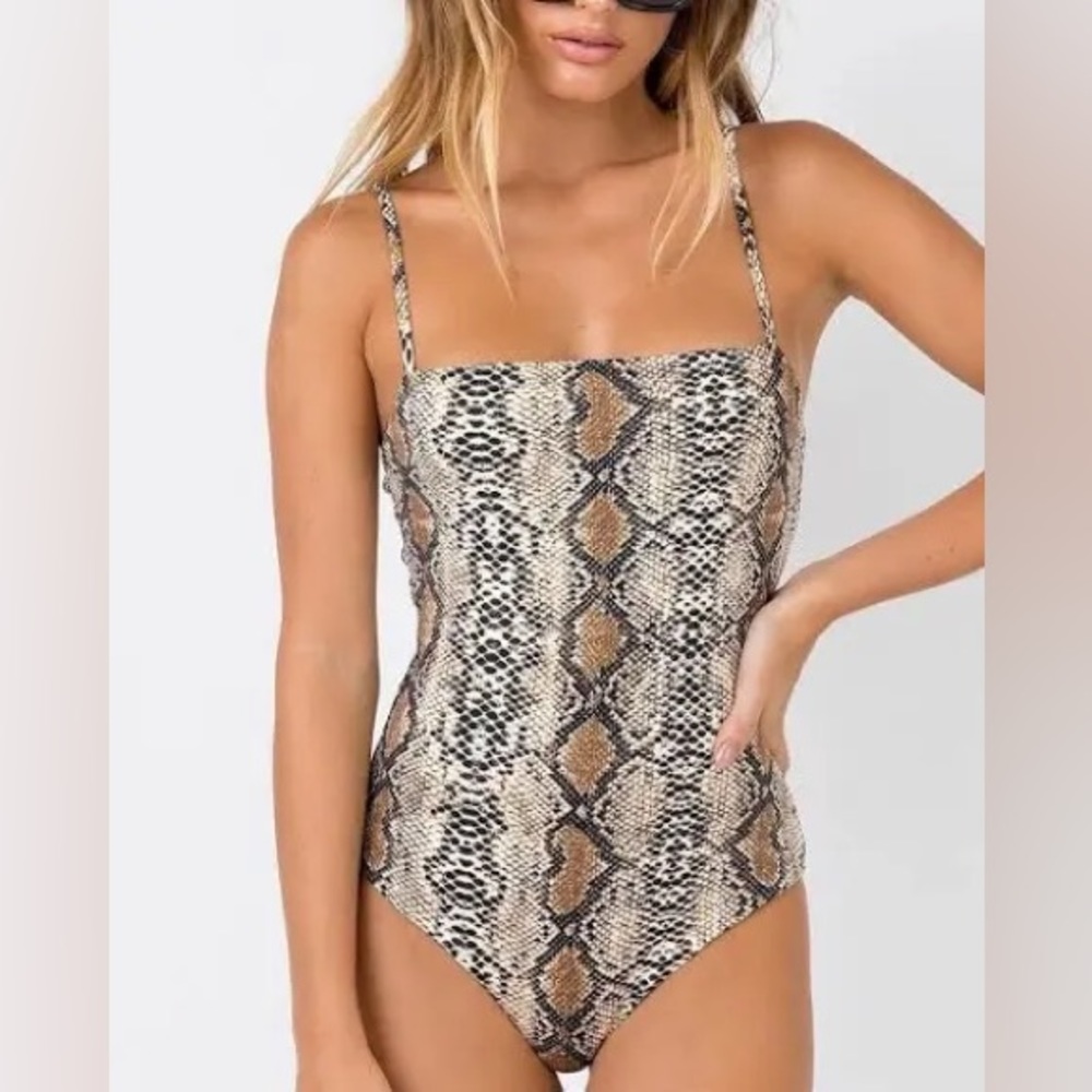 Windsor Stay Sassy Snake Print Bodysuit